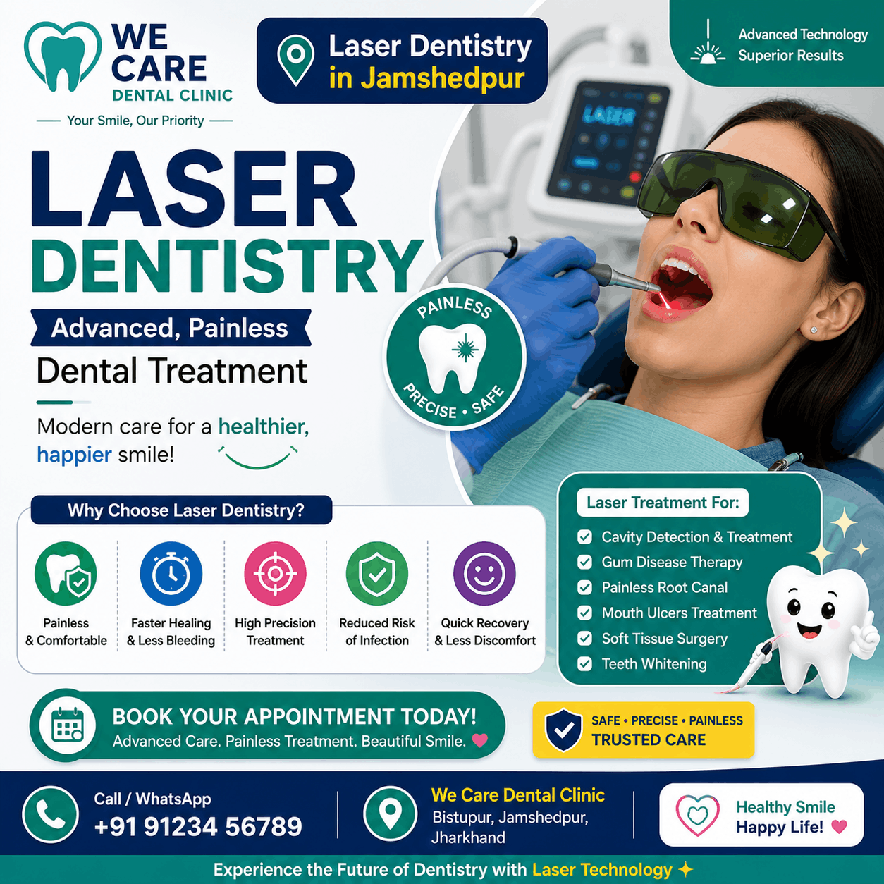 Laser Dentistry in Jamshedpur – Advanced, Painless Dental Treatment
